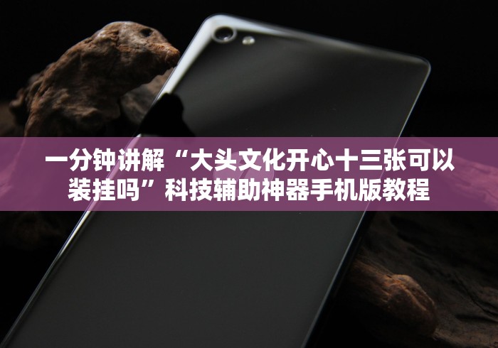一分钟讲解“大头文化开心十三张可以装挂吗”科技辅助神器手机版教程