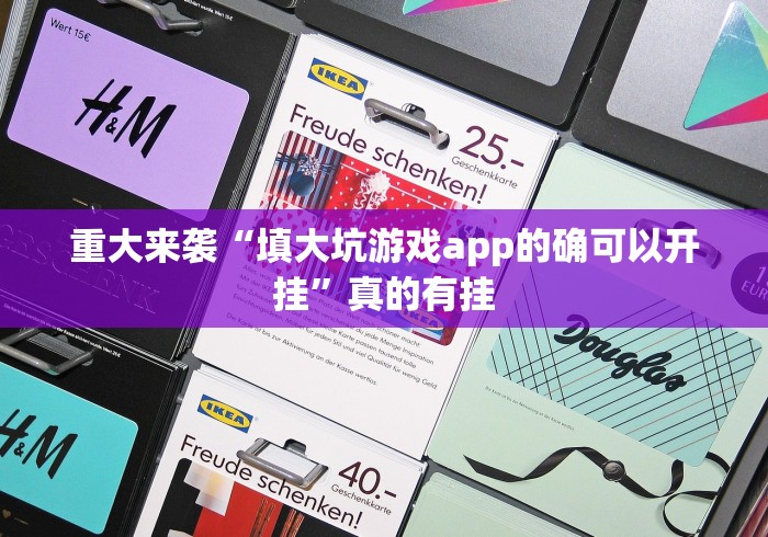 重大来袭“填大坑游戏app的确可以开挂”真的有挂