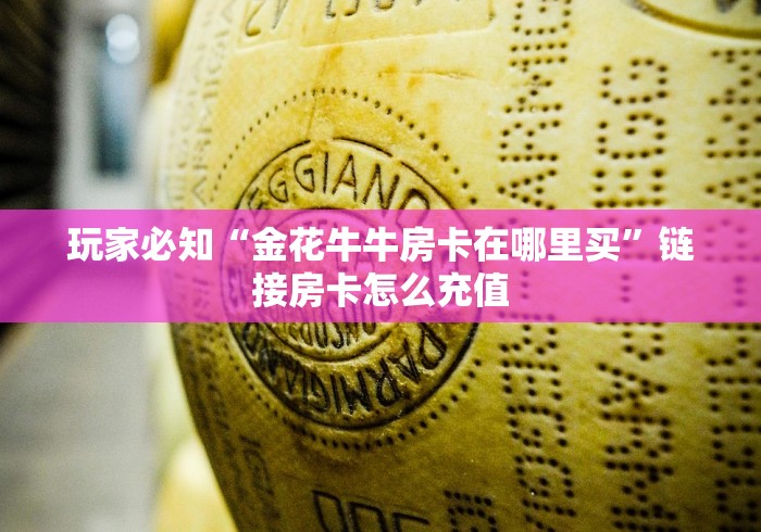 玩家必知“金花牛牛房卡在哪里买”链接房卡怎么充值