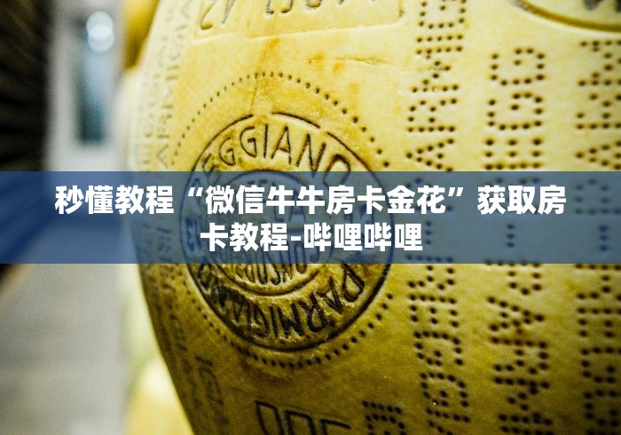 秒懂教程“微信牛牛房卡金花”获取房卡教程-哔哩哔哩