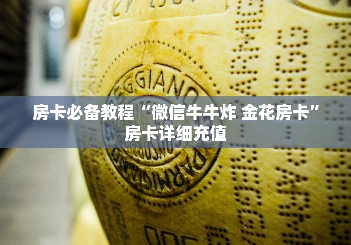 房卡必备教程“微信牛牛炸 金花房卡”房卡详细充值