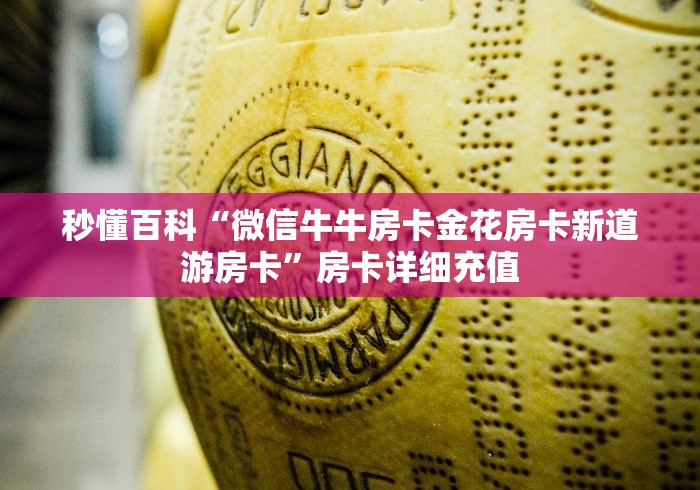 秒懂百科“微信牛牛房卡金花房卡新道游房卡”房卡详细充值